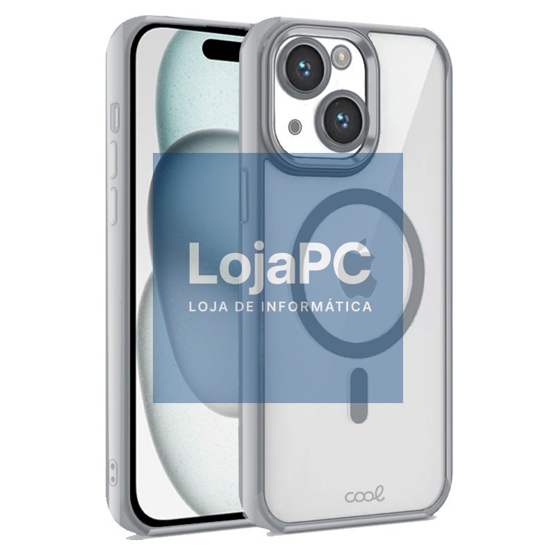COOL Case for iPhone 15 Magnetic Silver Edge
