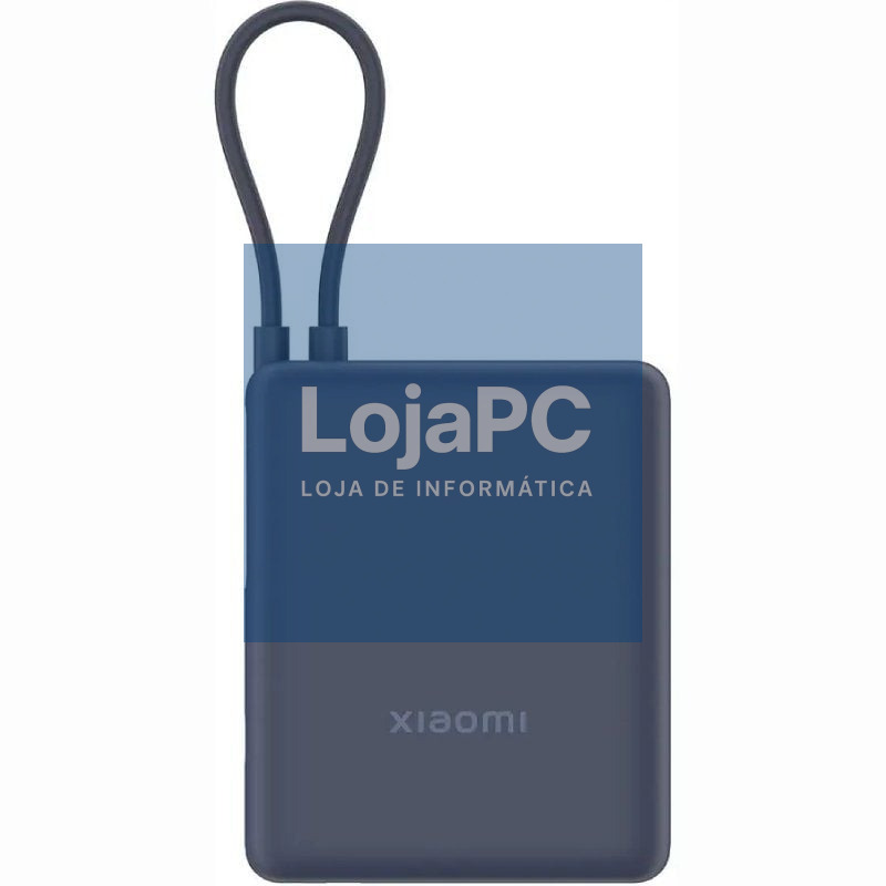 Powerbank 10000mAh Xiaomi 33W Power Bank Integrated Cabo/ 33W/ Azul/ inclui Cabo USB Tipo-C