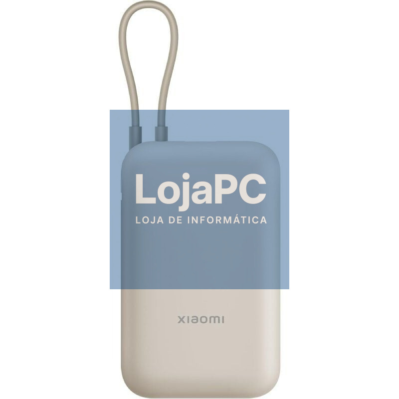 Powerbank 20000mAh Xiaomi 33W Power Bank Integrated Cabo/ 33W/ Beige/ inclui Cabo USB Tipo-C