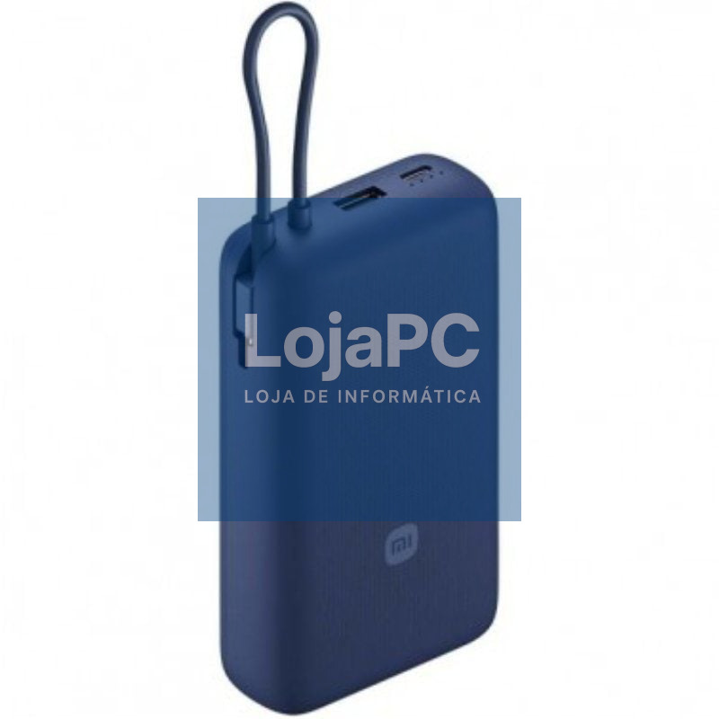 Powerbank 20000mAh Xiaomi 33W Power Bank Integrated Cabo/ 33W/ Azul/ inclui Cabo USB Tipo-C