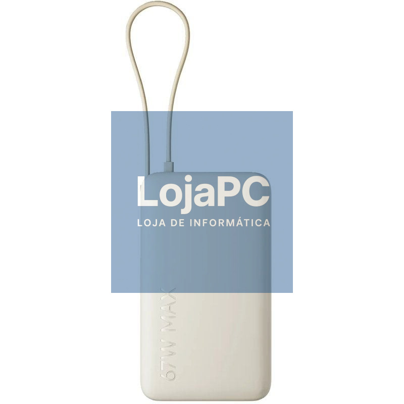 Powerbank 10000mAh Xiaomi 67W Power Bank Integrated Cabo/ 67W/ Beige/ inclui Cabo USB Tipo-C