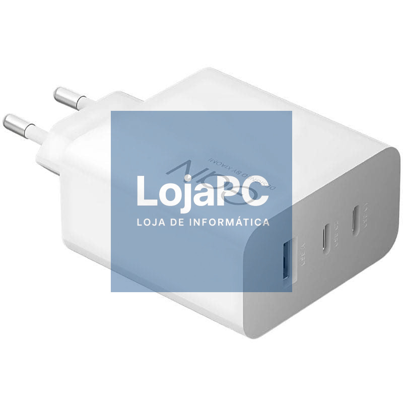 Carregador de parede GaN Xiaomi 90W HyperCharge Power Adapter 2xUSB Tipo-C/ 1xUSB/ 90W
