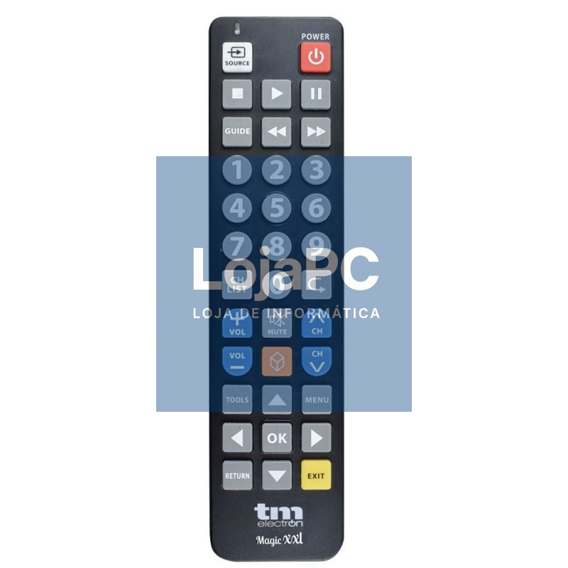 Comando para TV Samsung TMURC502 compatível com Samsung/ LG/ Philips/ Sony/ Panasonic