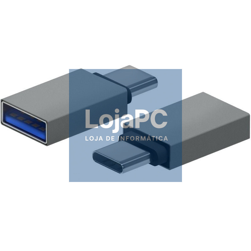 Adaptador USB 3.2 Aisens A108-0718/ USB Fêmea - USB Tipo-C Macho/ Cinzento