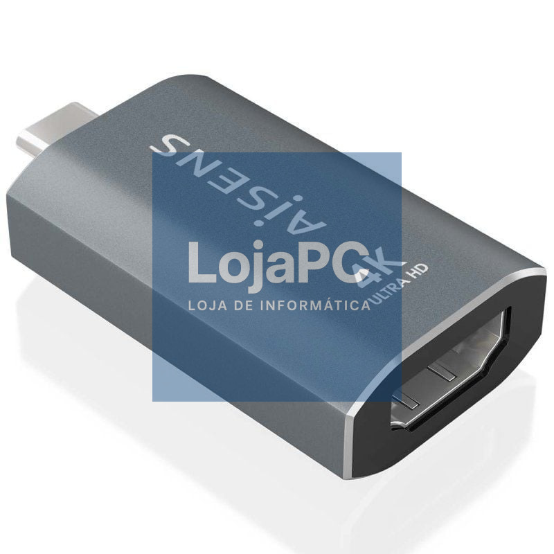 Adaptador USB Tipo-C Aisens A109-0862/ USB Tipo-C Macho/ HDMI 4K Fêmea