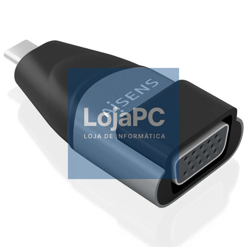 Adaptador USB Tipo-C Aisens A109-0863/ USB Tipo-C Macho/ VGA Fêmea