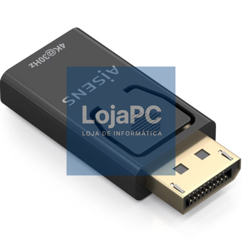 Conversor Aisens A125-0949/ DisplayPort Macho - HDMI Fêmea/ Preto