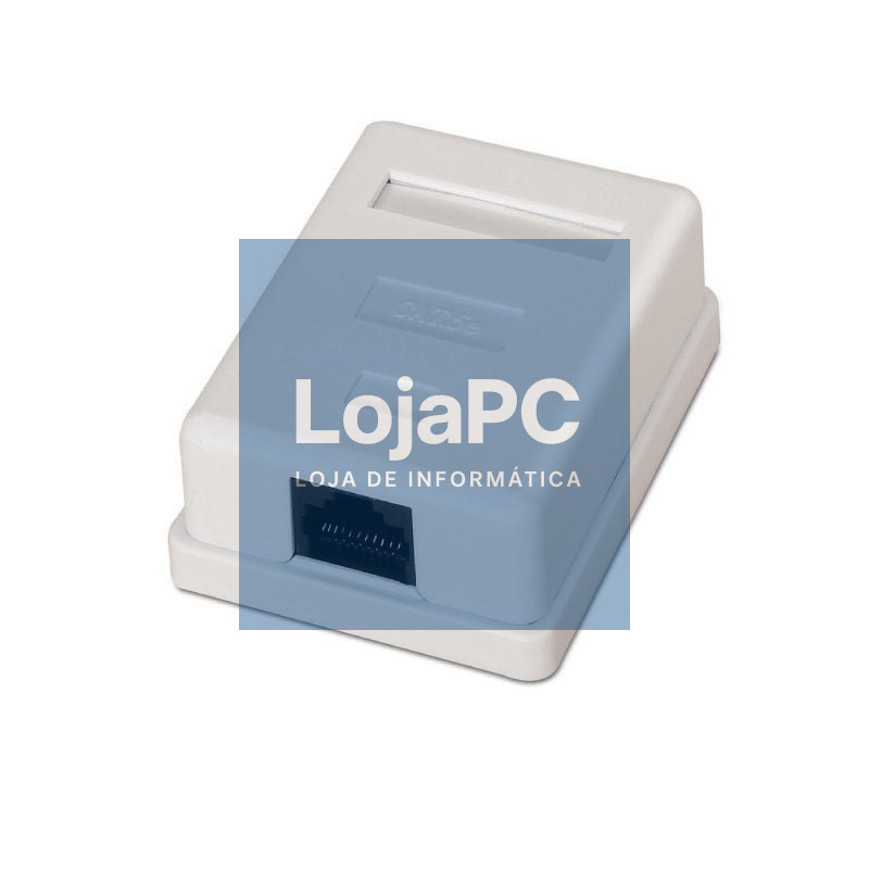Roseta de Superfície Aisens A138-0296/ Cat.5e/ 1 Tomadas