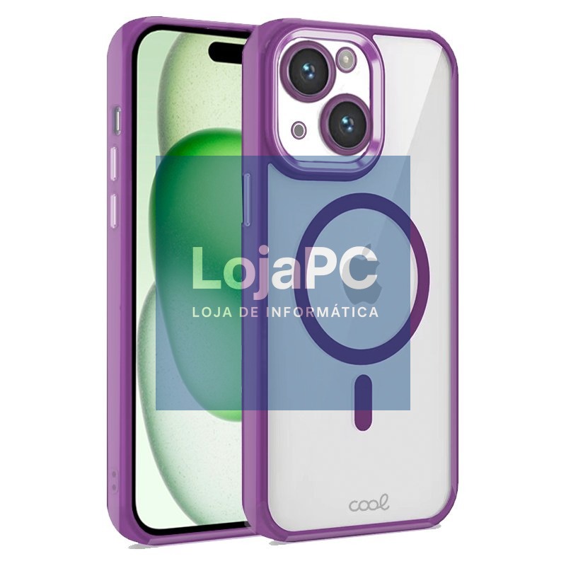 COOL Case for iPhone 15 Plus Magnetic Violet Edge