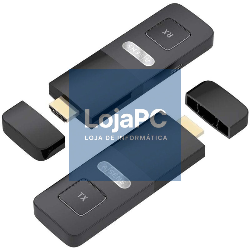 Adaptador/Transmisor de vídeo sem fios HDMI Aisens ASWL-H2K30M001-BK