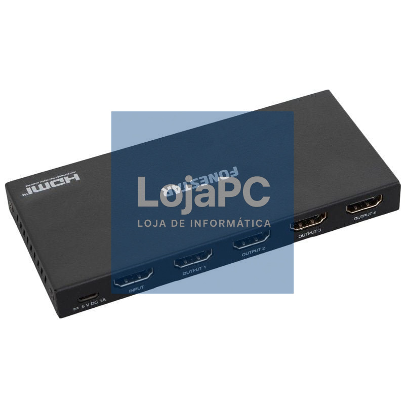 Duplicador Fonestar FO-22S4ED/ 4xHDMI Fêmea - HDMI Macho