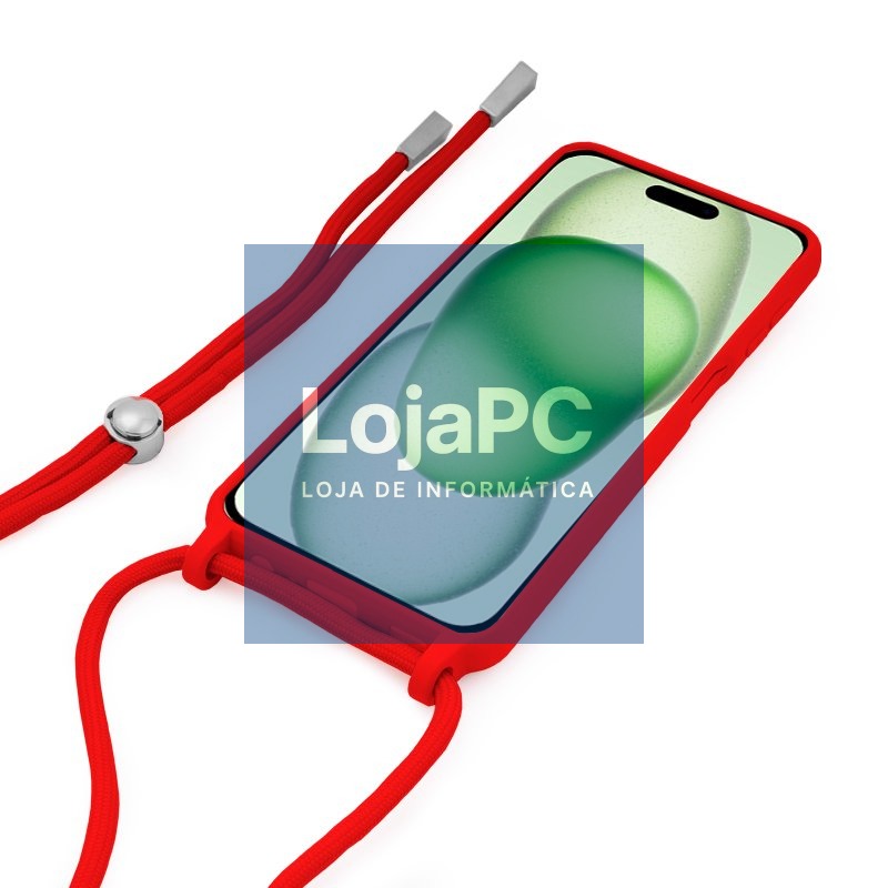 COOL Case for iPhone 15 Plus Red Smooth Cord — imagem 2
