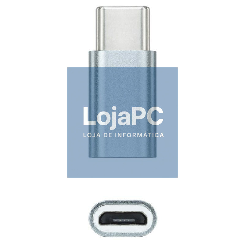 Adaptador Nanocable 10.02.0011/ USB Tipo-C Macho - MicroUSB Fêmea