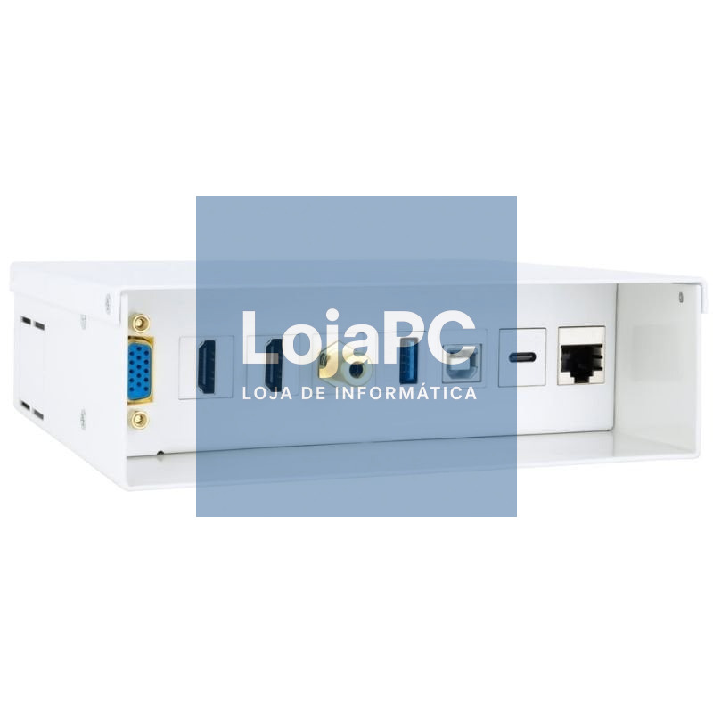 Caixa de Conexiones Nanocable 10.35.0004/ VGA - 2x HDMI - Jack 3.5 - USB 3.0 - USB Tipo-C - USB 2.0 - RJ45