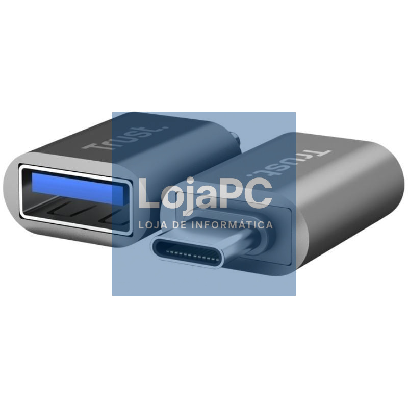 Adaptador USB 3.0 Trust Calyx 26221/ USB Tipo-C Macho - USB Fêmea