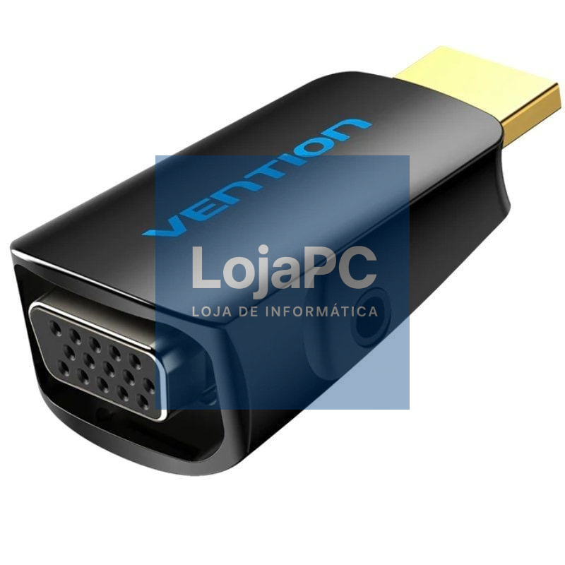 Adaptador Conversor Vention AIDB0/ HDMI Macho a VGA Fêmea/ Audio Jack 3.5mm