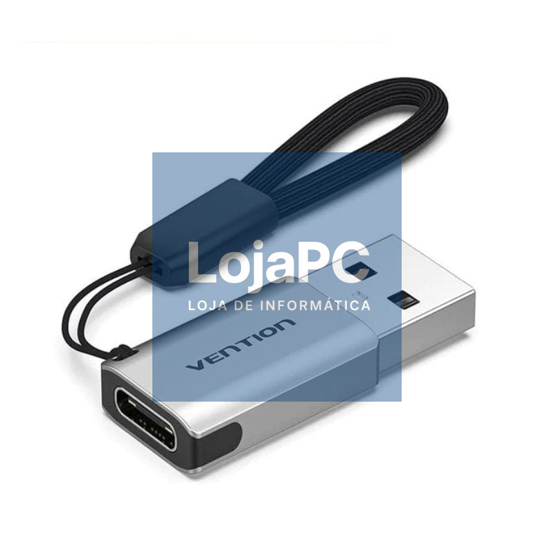 Adaptador USB 3.0 Vention CDPH0/ USB Macho - USB Tipo-C Fêmea
