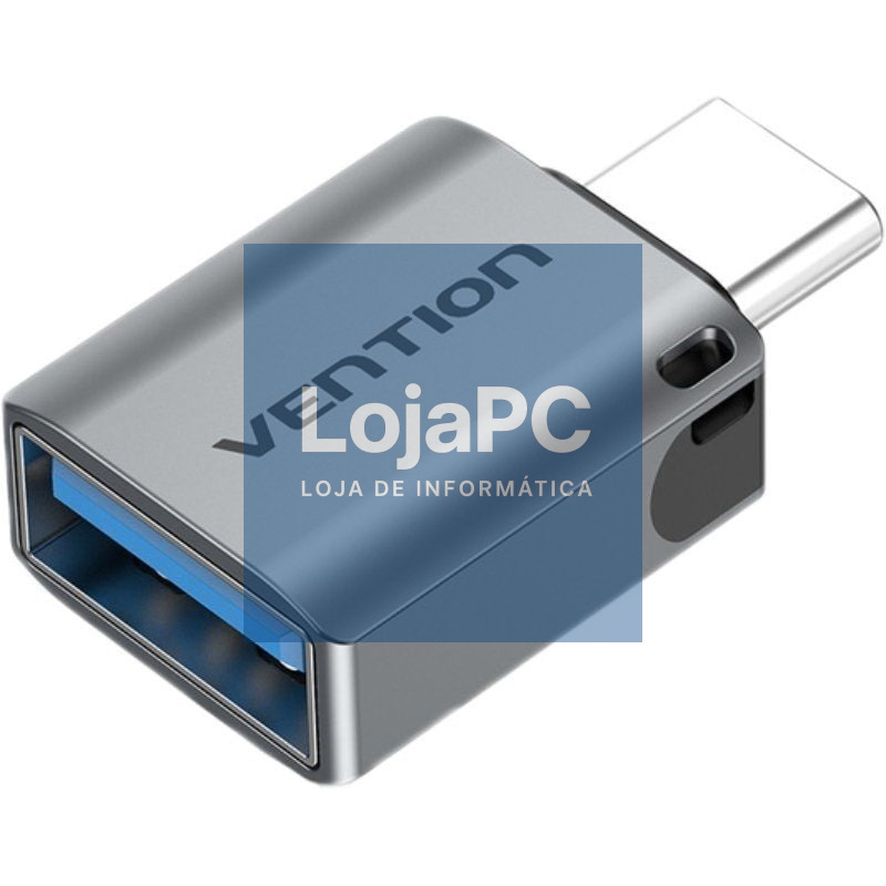 Adaptador USB 3.0 Vention CDQH0/ USB Tipo-C Macho - USB Fêmea