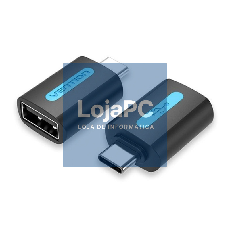Adaptador USB 2.0 Vention CDTB0/ USB Tipo-C Macho - USB Fêmea