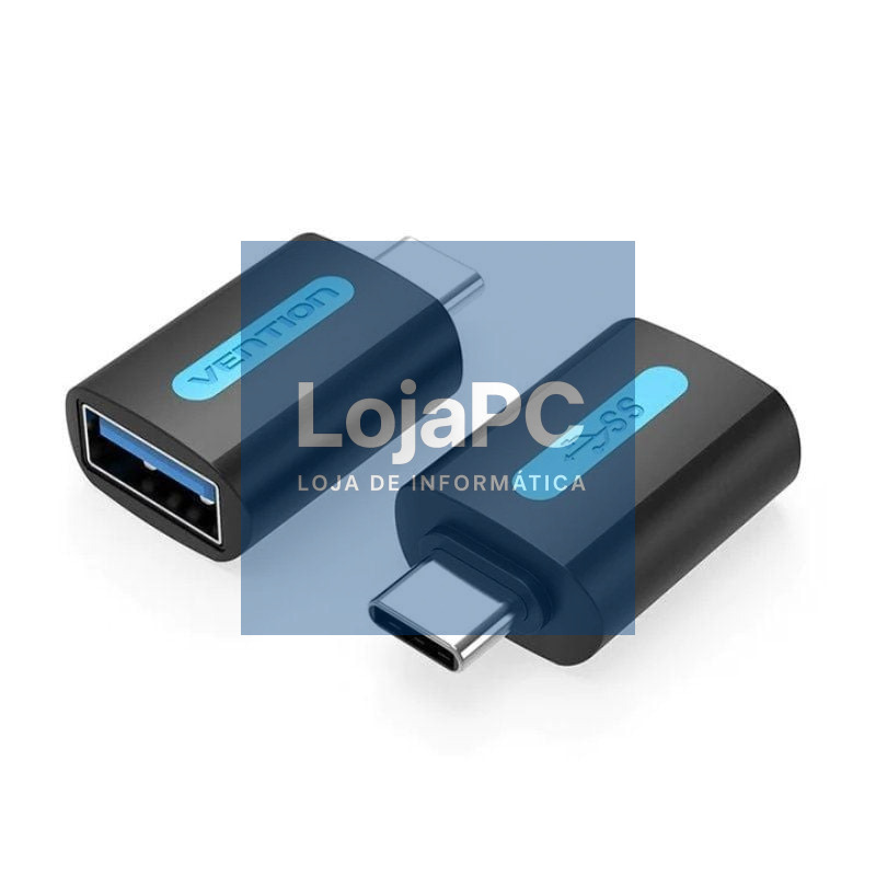 Adaptador USB 3.0 Vention CDUB0/ USB Tipo-C Macho - USB Fêmea