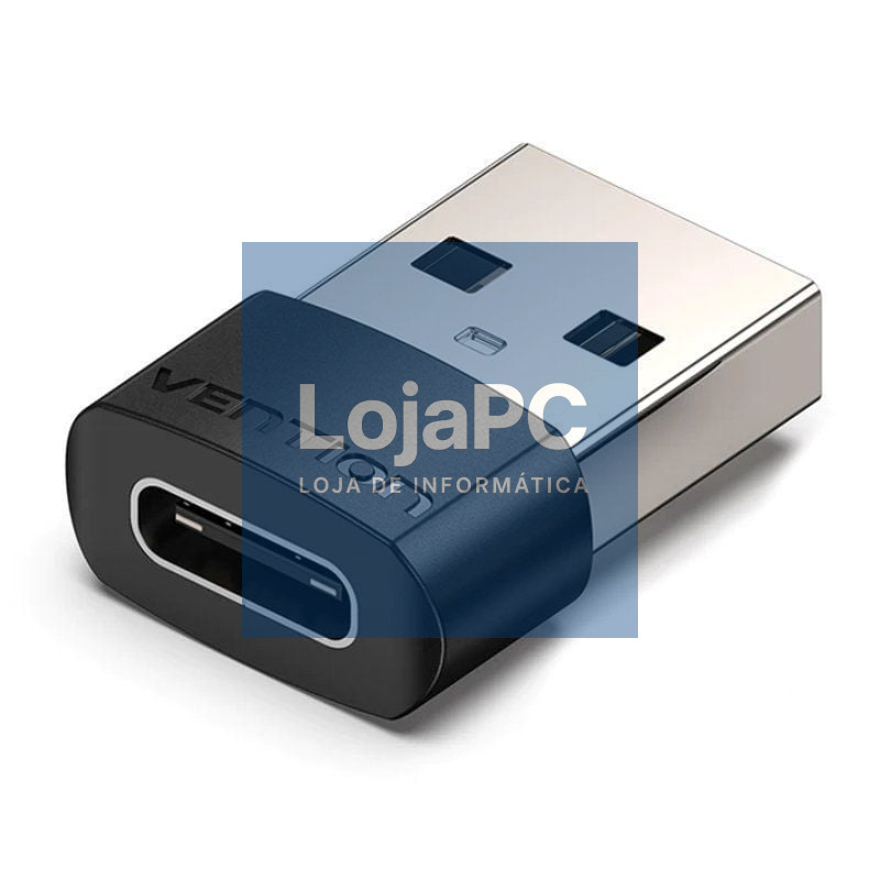 Adaptador USB 2.0 Vention CDWB0/ USB Tipo-C Macho - USB Fêmea