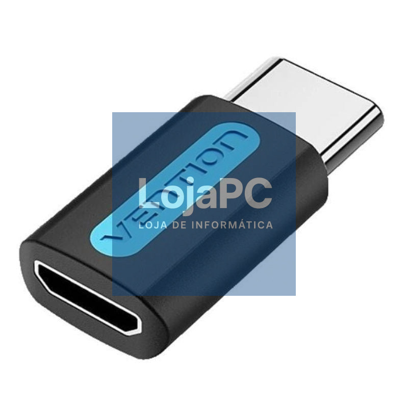 Adaptador USB Vention CDXB0/ USB Tipo-C Macho - MicroUSB Fêmea