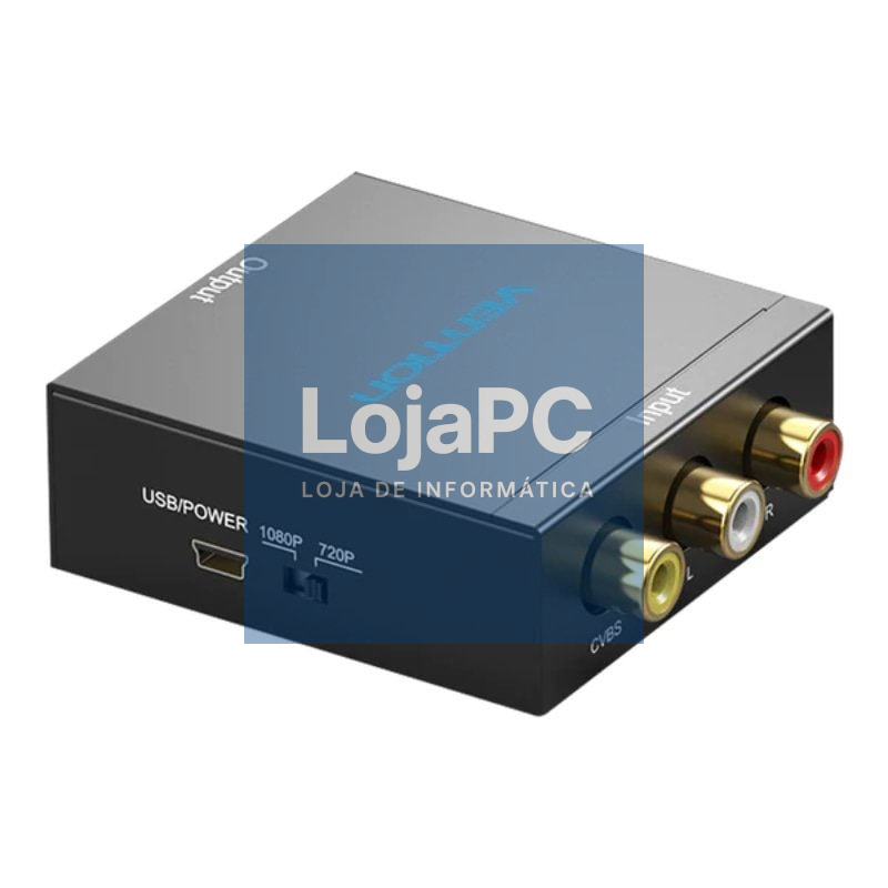 Convertidor RCA a HDMI Vention AEFB0/ RCA Fêmea - HDMI Fêmea - MiniUSB Fêmea