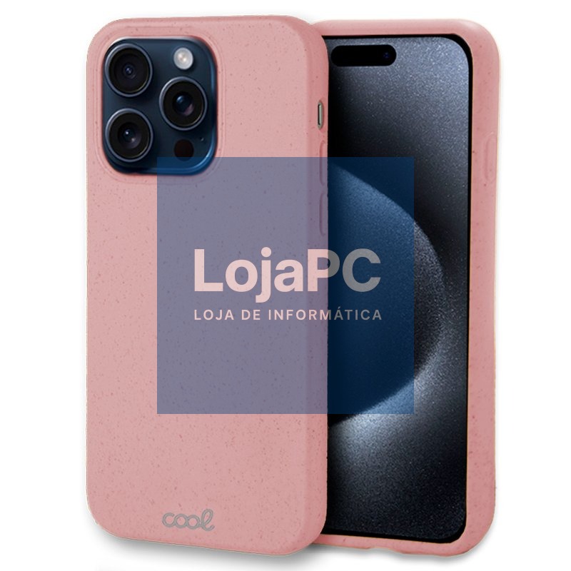 COOL Case for iPhone 15 Pro Eco Biodegradable Pink