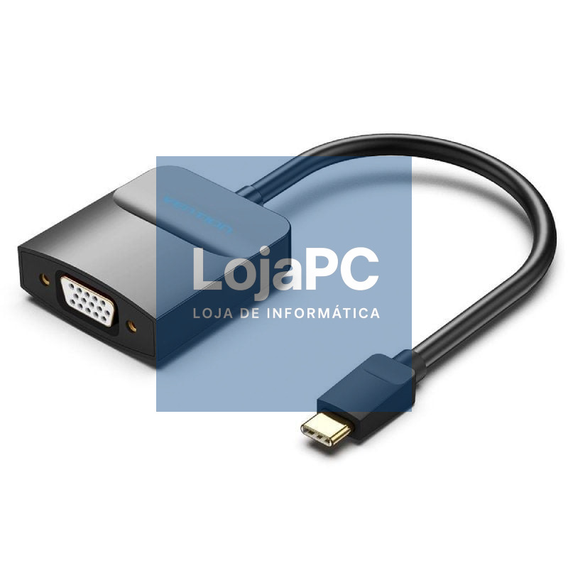 Adaptador USB Tipo-C Vention TDDBB/ USB Tipo-C Macho - VGA Fêmea