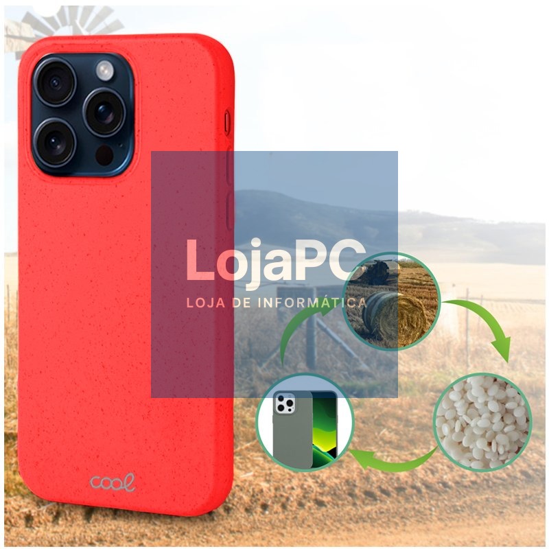 COOL Case for iPhone 15 Pro Eco Biodegradable Red — imagem 2