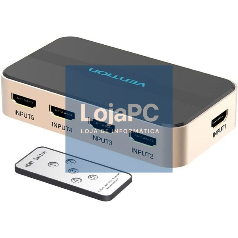 Duplicador HDMI Vention ACDG0/ 5x HDMI Fêmea - HDMI Macho