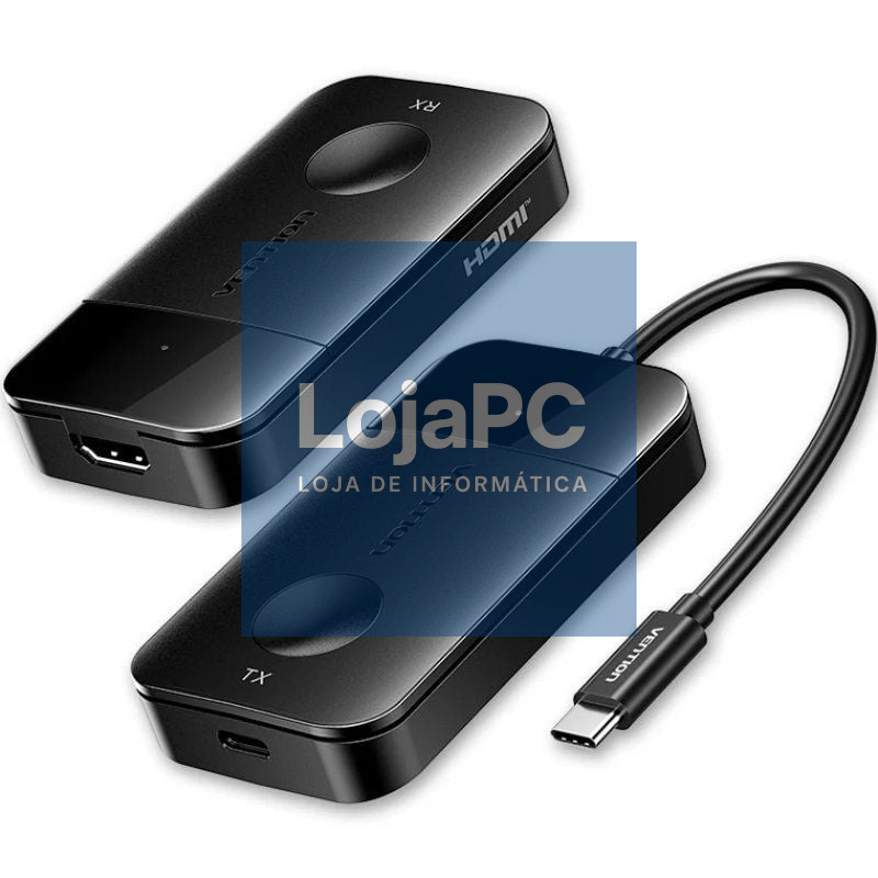 Adaptador/Transmisor de vídeo sem fios USB Tipo-C - HDMI Vention ADOBB/ 60W