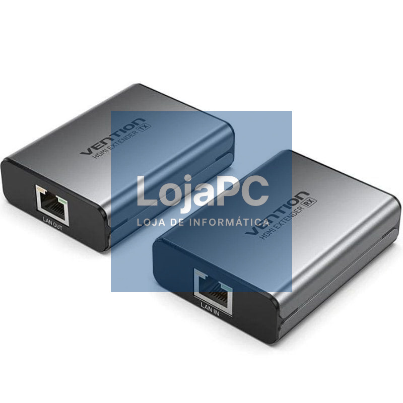 Adaptador/Transmisor de vídeo Alámbrico HDMI/RJ45 a HDMI/RJ45 Vention AKGH0-EU