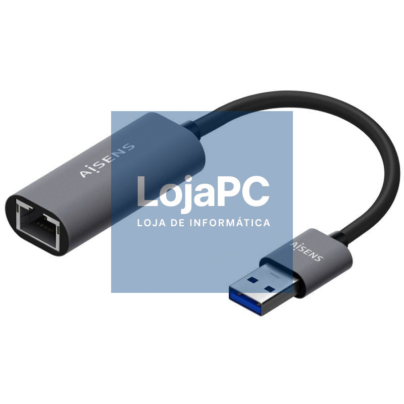 Adaptador USB 3.0 - RJ45 Aisens A106-0708/ 1000Mbps