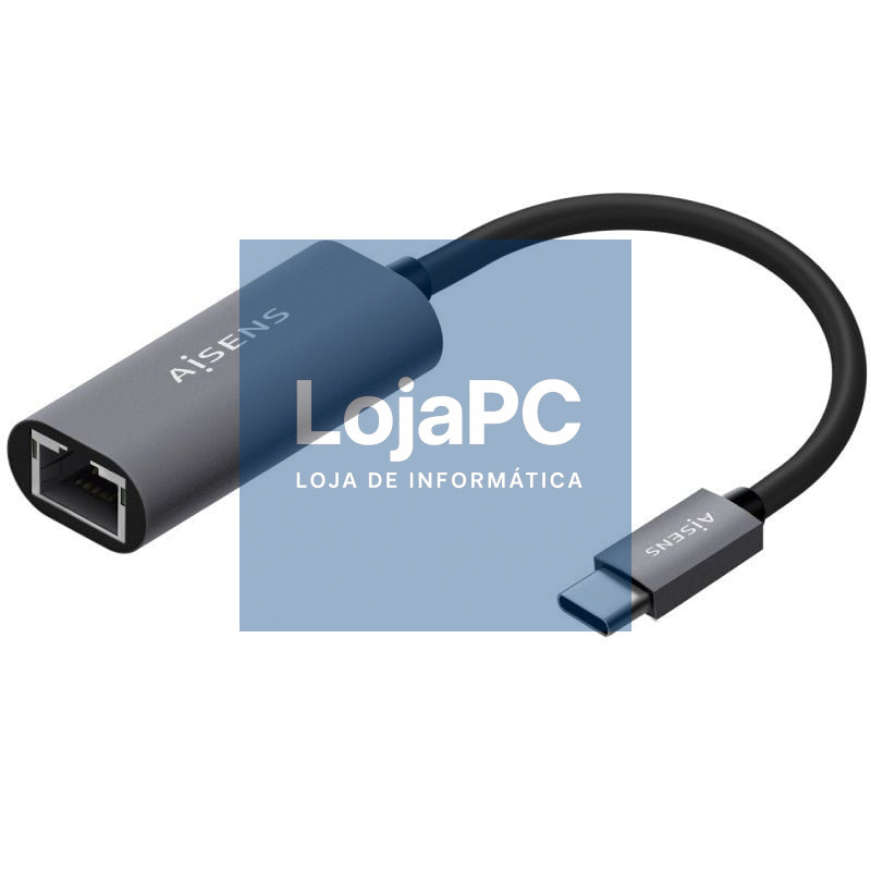 Adaptador USB Tipo-C - RJ45 Aisens A109-0709/ 1000Mbps