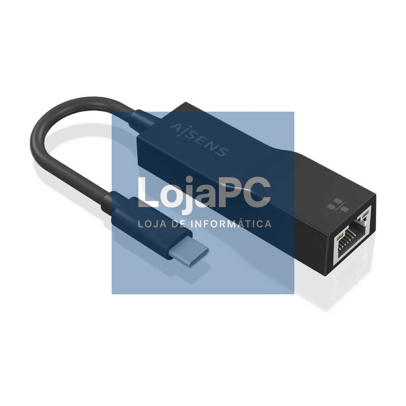 Adaptador USB Tipo-C - RJ45 Aisens A109-0765/ 1000Mbps