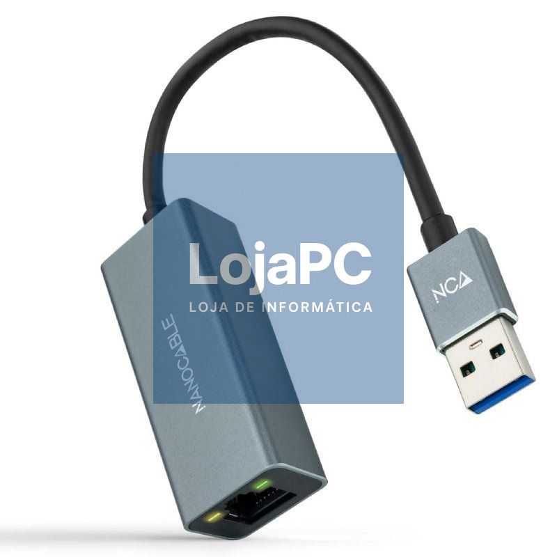 Adaptador USB 3.0 - RJ45 Nanocable 10.03.0405/ 1000Mbps