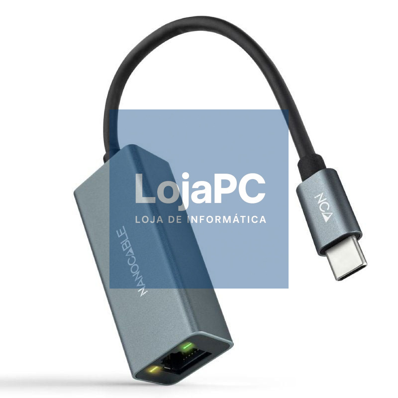 Adaptador Tipo-C - RJ45 Nanocable 10.03.0406/ 1000Mbps