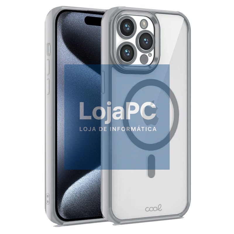COOL Case for iPhone 15 Pro Magnetic Silver Edge