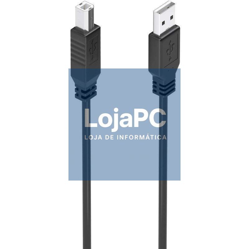 Cabo Extensão USB 2.0 Aisens A101-0906/ USB Macho - USB Tipo-B/ 15m/ Preto