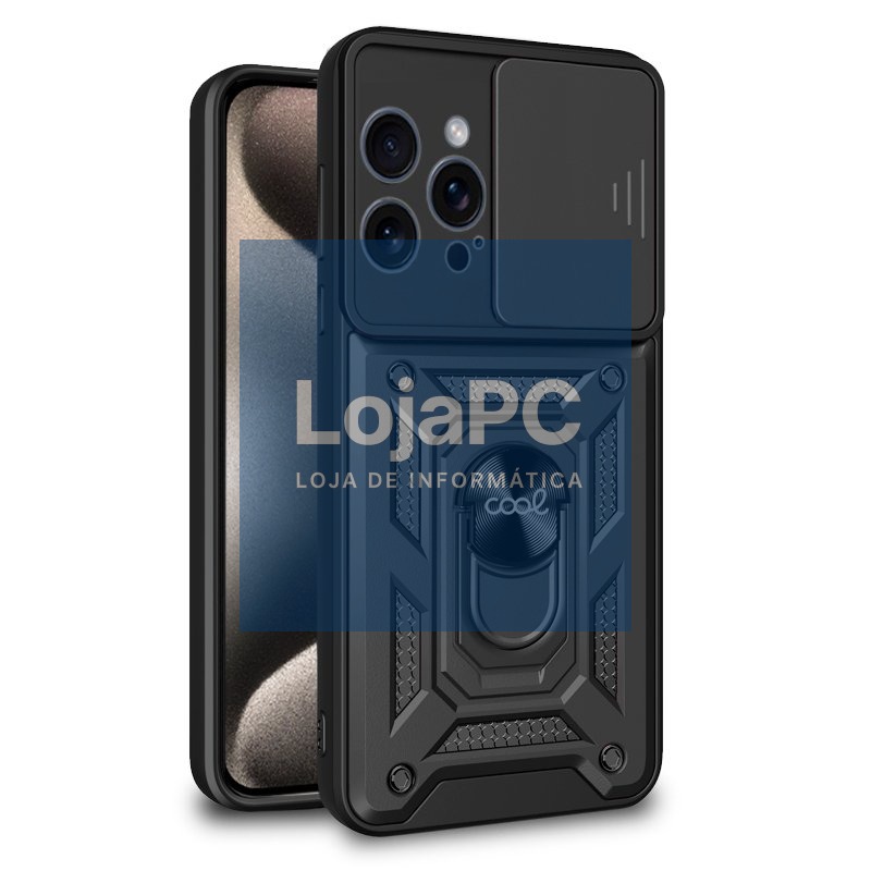 COOL Case for iPhone 15 Pro Max Hard Ring Black