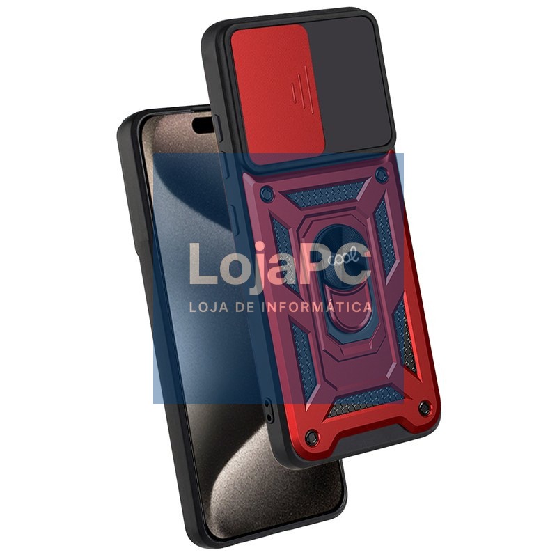 COOL Case for iPhone 15 Pro Max Hard Ring Red — imagem 3
