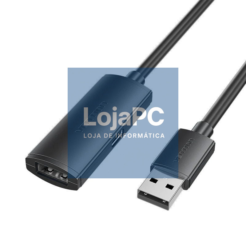 Cabo Extensão USB 2.0 Vention CBKBL/ USB Macho - USB Fêmea/ 480Mbps/ 10m/ Preto