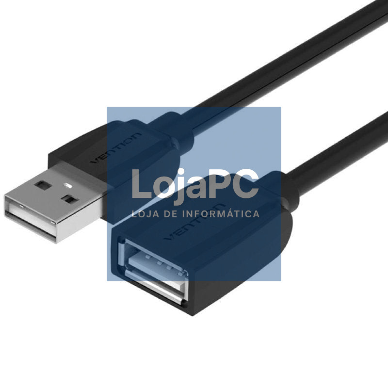 Cabo Extensão USB 2.0 Vention VAS-A44-B150/ USB Macho - USB Fêmea/ 1.5m/ Preto
