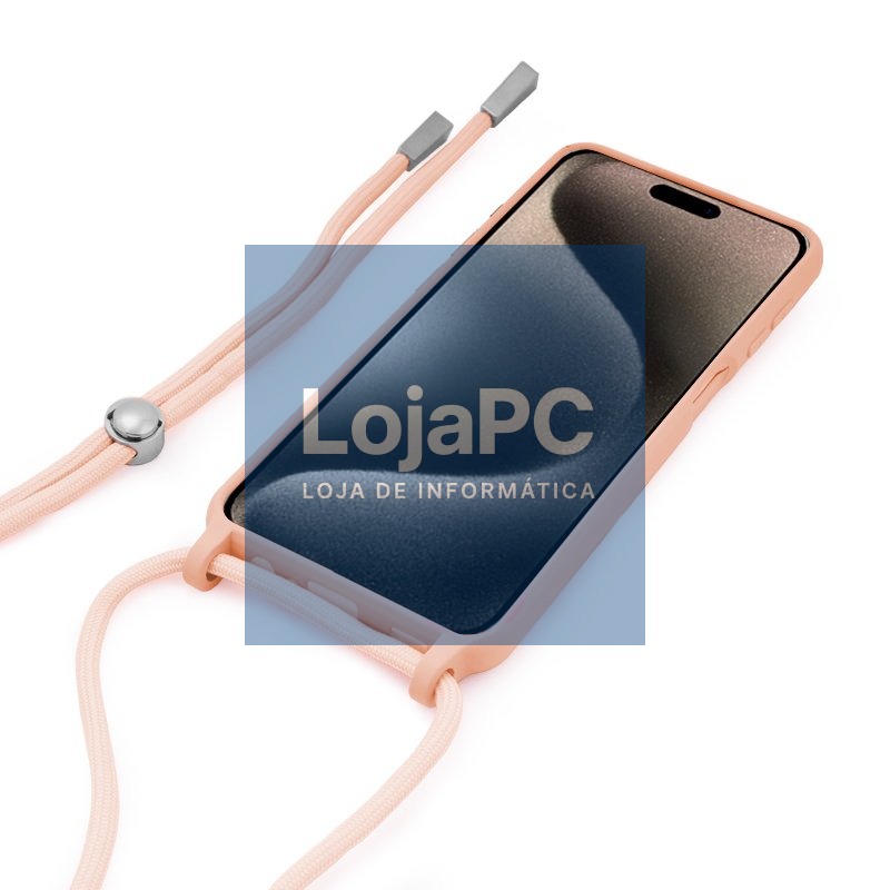 COOL Case for iPhone 15 Pro Max Smooth Pink Cord — imagem 2