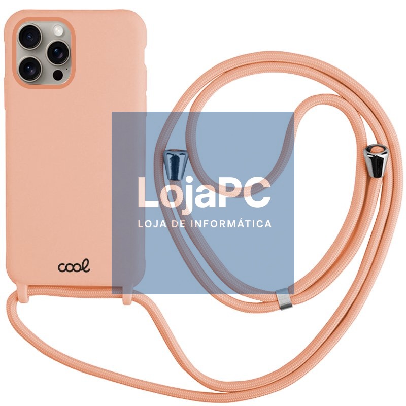 COOL Case for iPhone 15 Pro Max Smooth Pink Cord