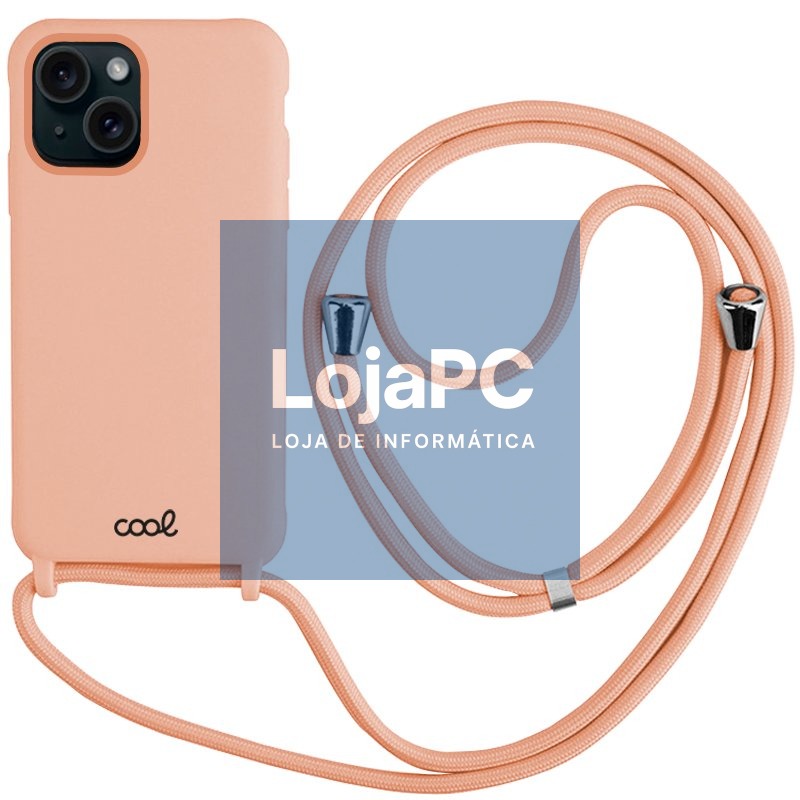 COOL Case for iPhone 15 Smooth Pink Cord