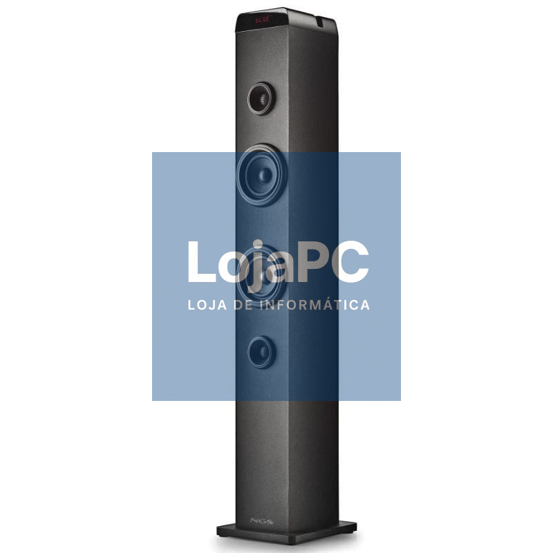 Torre de Som com Bluetooth NGS SKY CHARM PRO/ 80W/ 2.0/ Preta