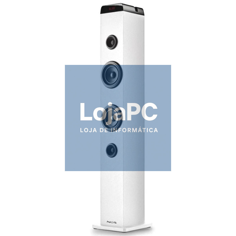 Torre de Som com Bluetooth NGS SKY CHARM PRO/ 80W/ 2.0/ Branca