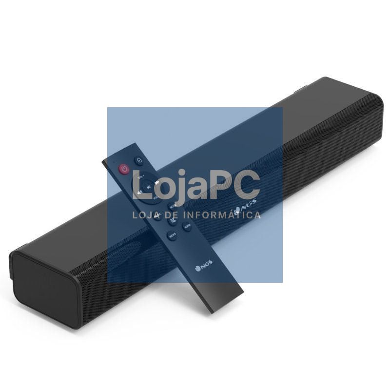 Barra de Som com Bluetooth NGS Subway/ 40W/ 2.0/ Preta